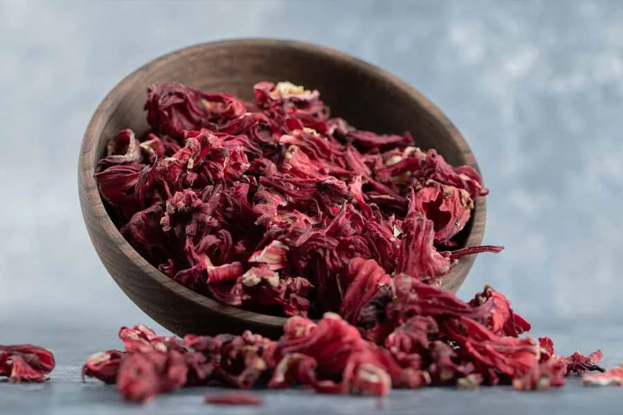Fleurs d'hibiscus séchées bio recettes de boissons