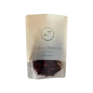 Organic hibiscus flowers