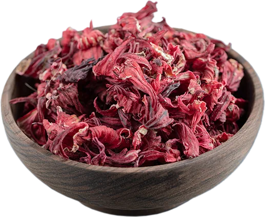 Fleurs d'hibiscus séchées naturelles et bio